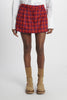 Scottish pleated mini skirt