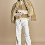 VOBBY gilet in ecopelliccia BEVR554 NATURAL hartford 