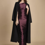 maxidress in taffetà KIRA AMETHYST solace 