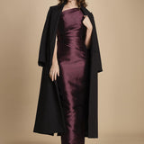 maxidress in taffetà KIRA AMETHYST solace 