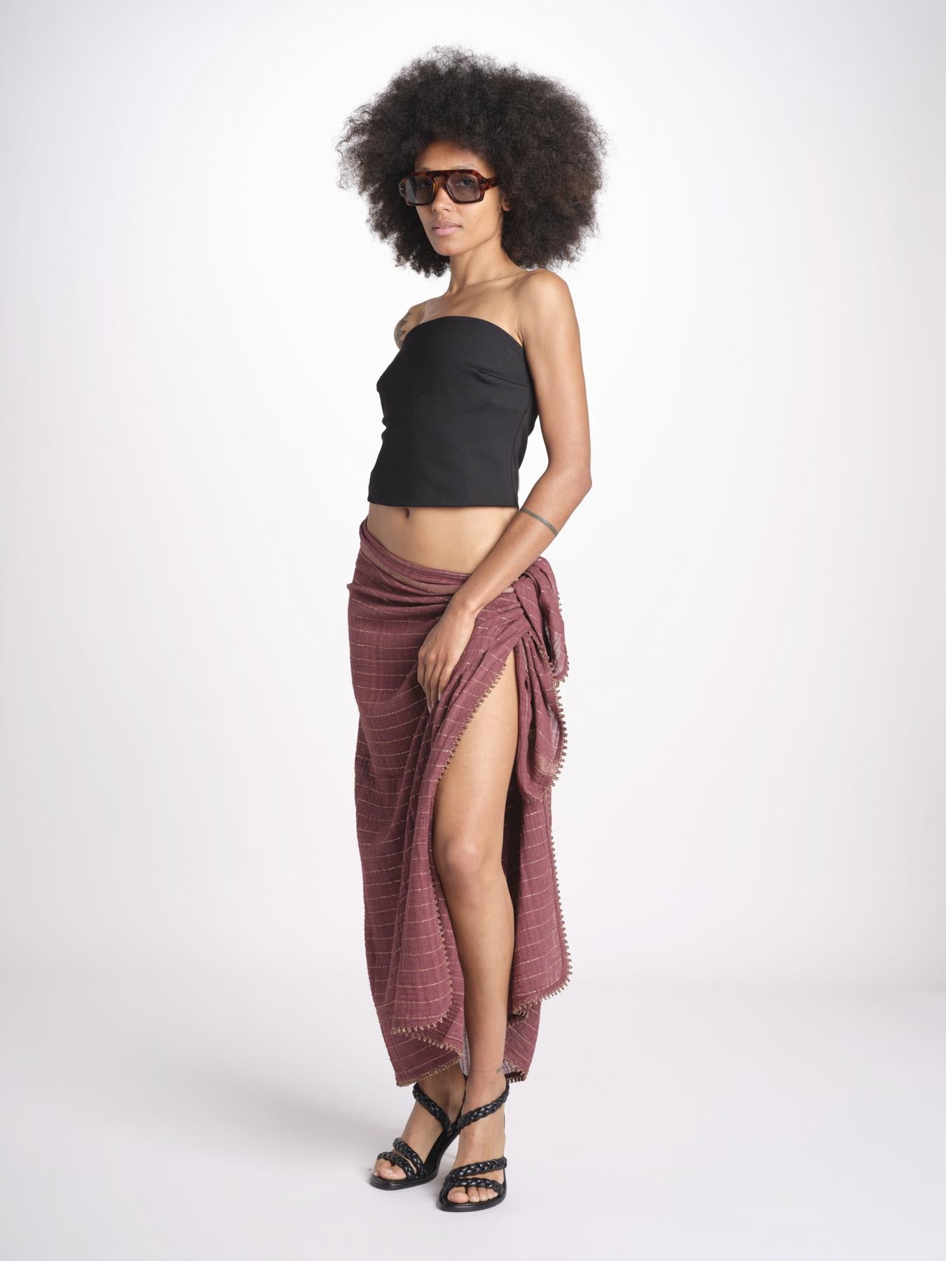 pareo in lurex gessato NORA WINE christianzen 