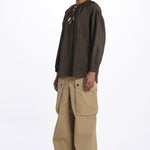 Camicia ALLEGRA seta con ricami ALLEGRA BROWN fortela 
