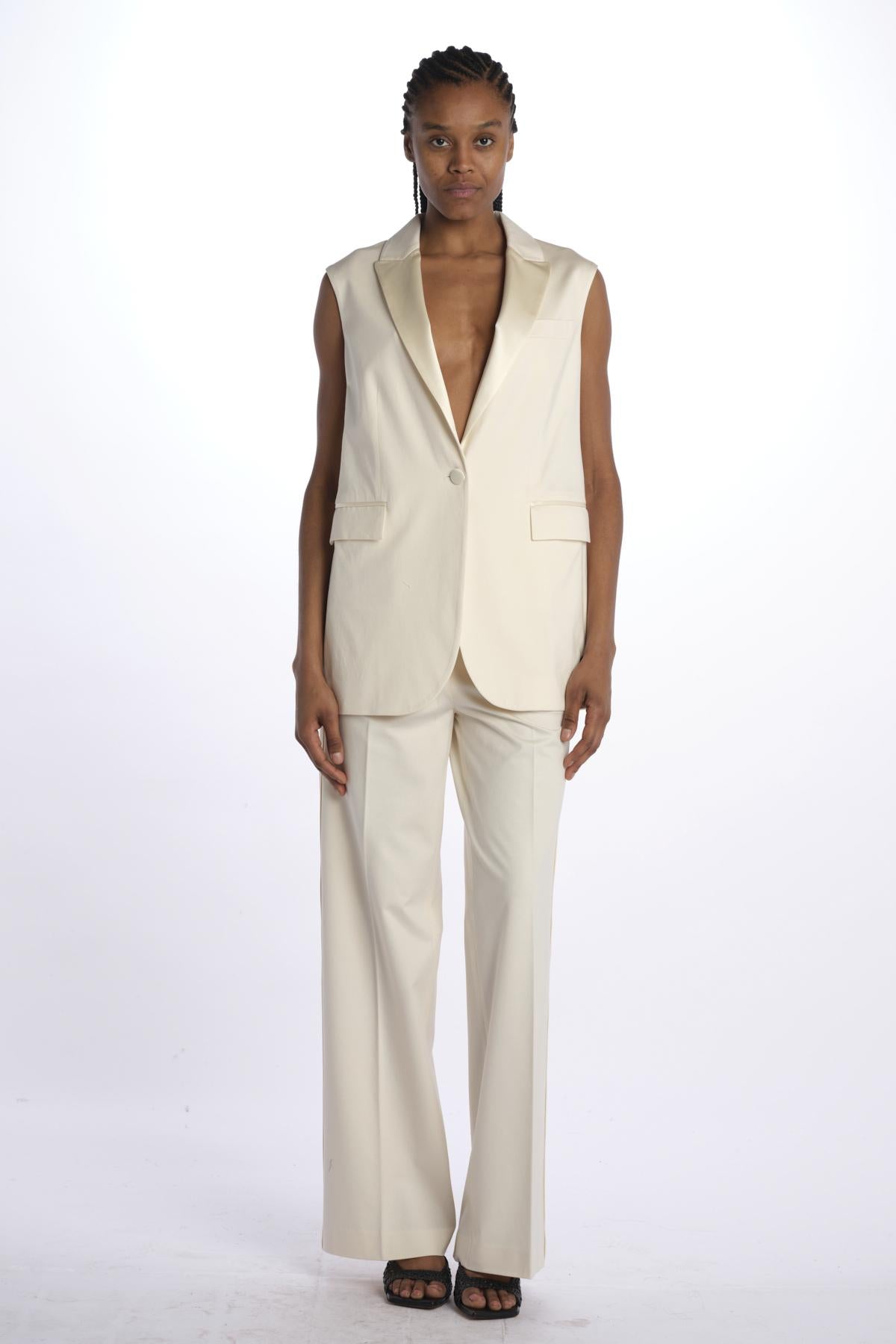 Gilet filo scozia 3417 AVORIO circolo 1901 