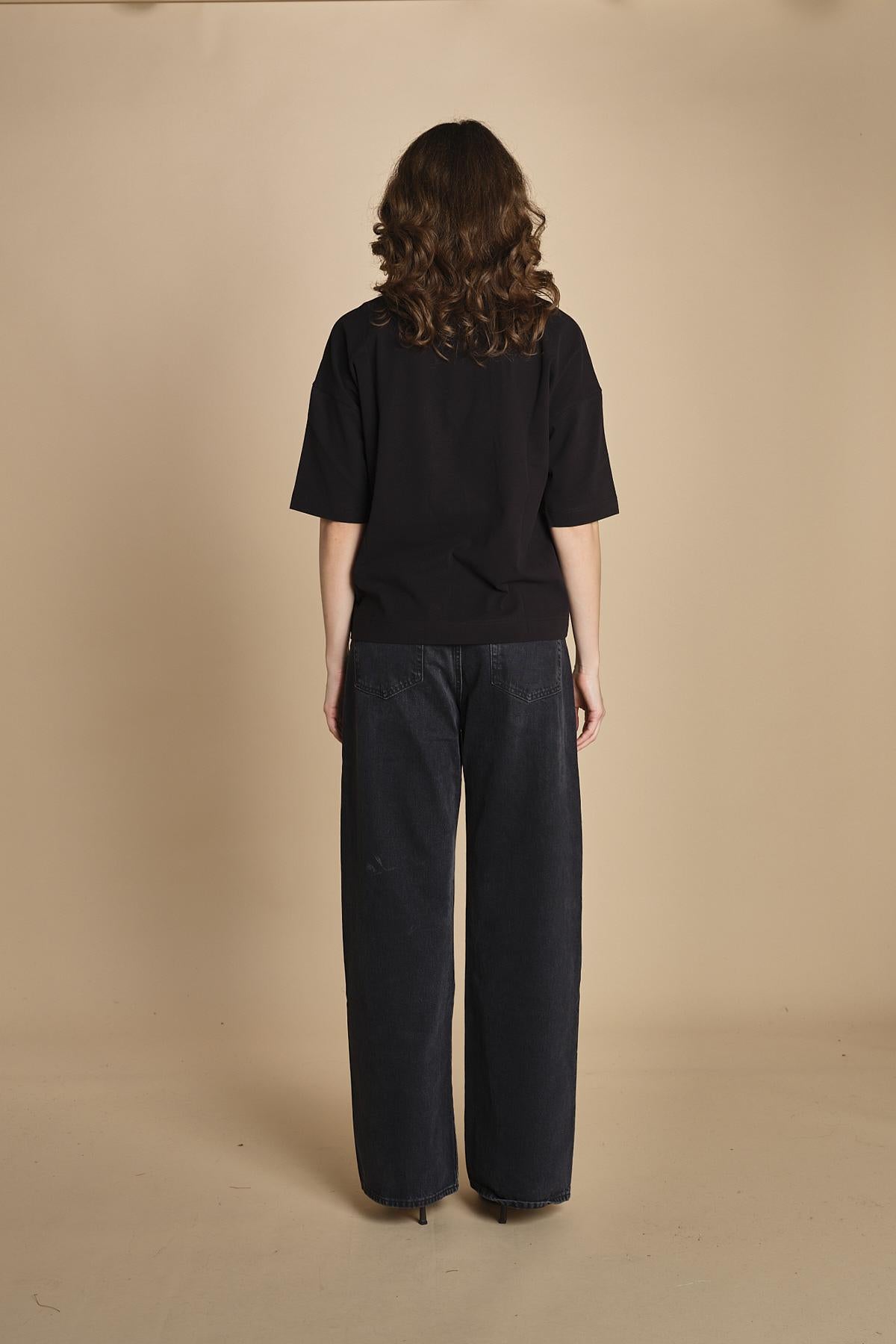 t-shirt girocollo manica corta 3712 NERAS circolo 1901 