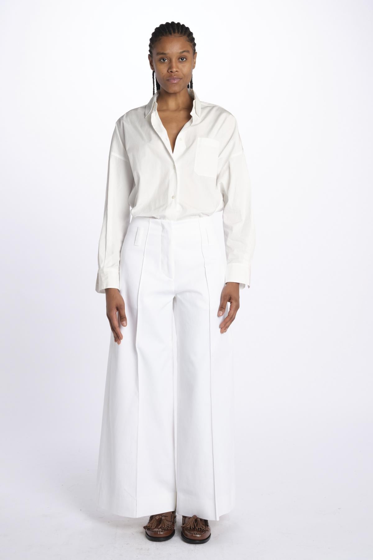 Pantalone ORIANA cropped nervature denim ORIANA540170 14 quelledue 