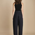 pantalone in cotone double FELLINI SNW DARKEST NAVY studio nicholson 