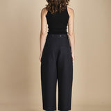 pantalone in cotone double FELLINI SNW DARKEST NAVY studio nicholson 