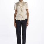 Camicia m/c con rouches MOD.5403 NATURALE aspesi 