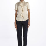 Camicia m/c con rouches MOD.5403 NATURALE aspesi 