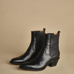 stivaletto texano. B10190ETRU-DC 01 NERO buttero 