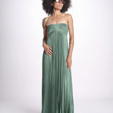 abito lungo plisse WILLOW VERT ba&sh 