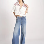 camicia m/c a punto croce 074 WHITE sea ny 