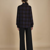 camicia a quadri con rouches G0743081 Q291 n21 