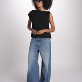 t-shirt asimmetrica ALLIA NOIR ba&sh 