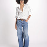 camicia uomo lino con automatici SABRILI AVORIO milaura 