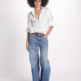 camicia uomo lino con automatici SABRILI AVORIO milaura 