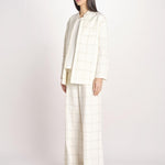 blazer a quadri U3248 IVORY dusan 