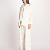 blazer a quadri U3248 IVORY dusan 