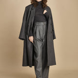 pantalone con due pinces occhio di perenice. PAN0173 GRI0125W soeur 
