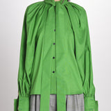 camicia con nodo E20T07 GREEN martin grant 