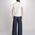 Camicia intarsio maniche alette GIFTY 6EVA04-V09857 ECRU vanessa bruno 