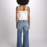 top in crochet SELA ECRU ba&sh 