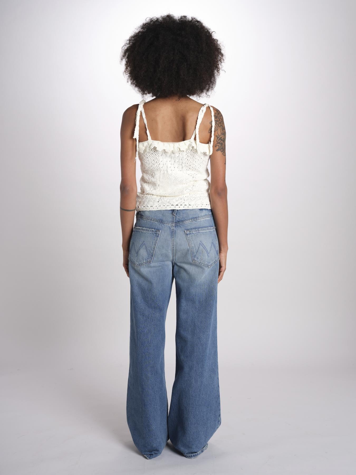 top in crochet SELA ECRU ba&sh 
