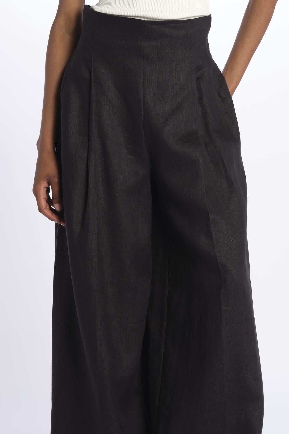 HEINI pantalone over PANTS HEINI NERO inasami 