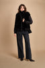 24065 giubbotto in nylon e pelliccia