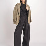 camicia in mussola con manica a sbuffo DIANA 4007 T0161 BLACK T0002 the latest 