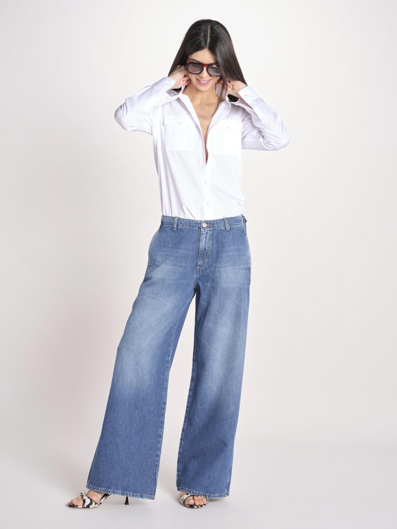 denim cinque tasche PIA OPENBLUE 3016 true avenue 