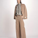 pantalone solaro P29D0LAMIA coffee massimo alba 