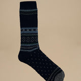 calze con greche natalizie 80423900 PATTERN NAVY anonymous 