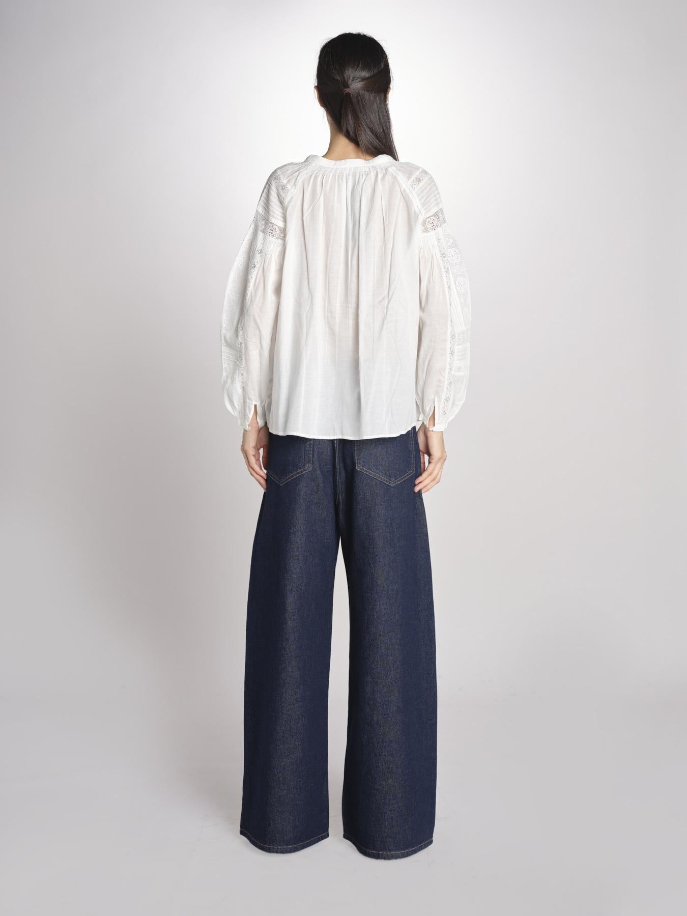 Camicia con nervature NIPOA 2HVA27-V09117 BLANC vanessa bruno 