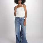 top in crochet SELA ECRU ba&sh 
