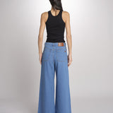 jeans 5 tasche dalla silhouette wide leg VEGA 2615181041600 002 BLU weekend maxmara 