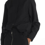 Camicia collo guru con apertura davanti BEAM1600 DARKEST NAVY studio nicholson 
