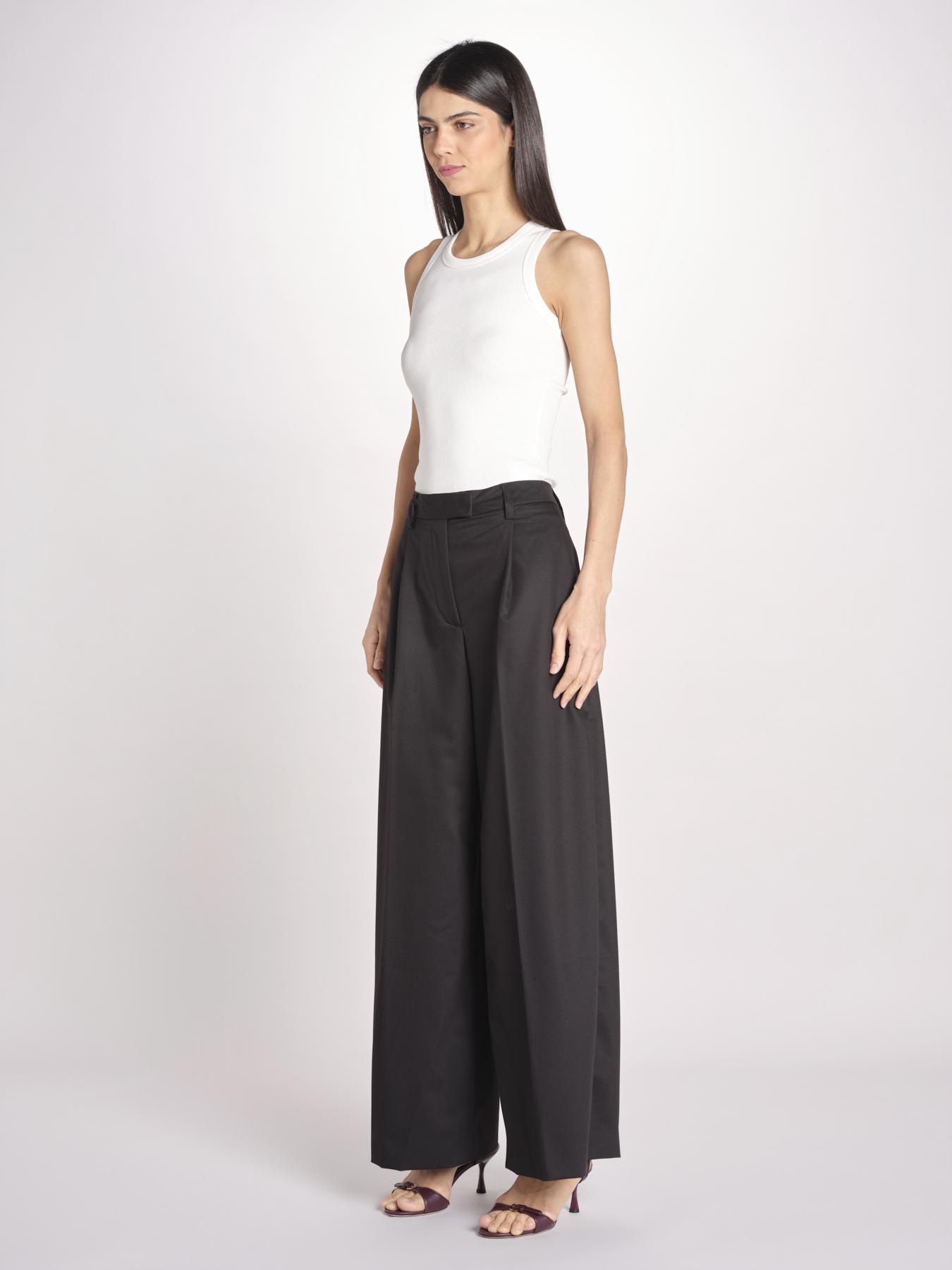 pantalone a vita bassa DEVA 3118 T0162 BALCK T0002 the latest 