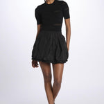 Minigonna BELEN taffetas 176 BLACK sea ny 