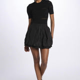 Minigonna BELEN taffetas 176 BLACK sea ny 