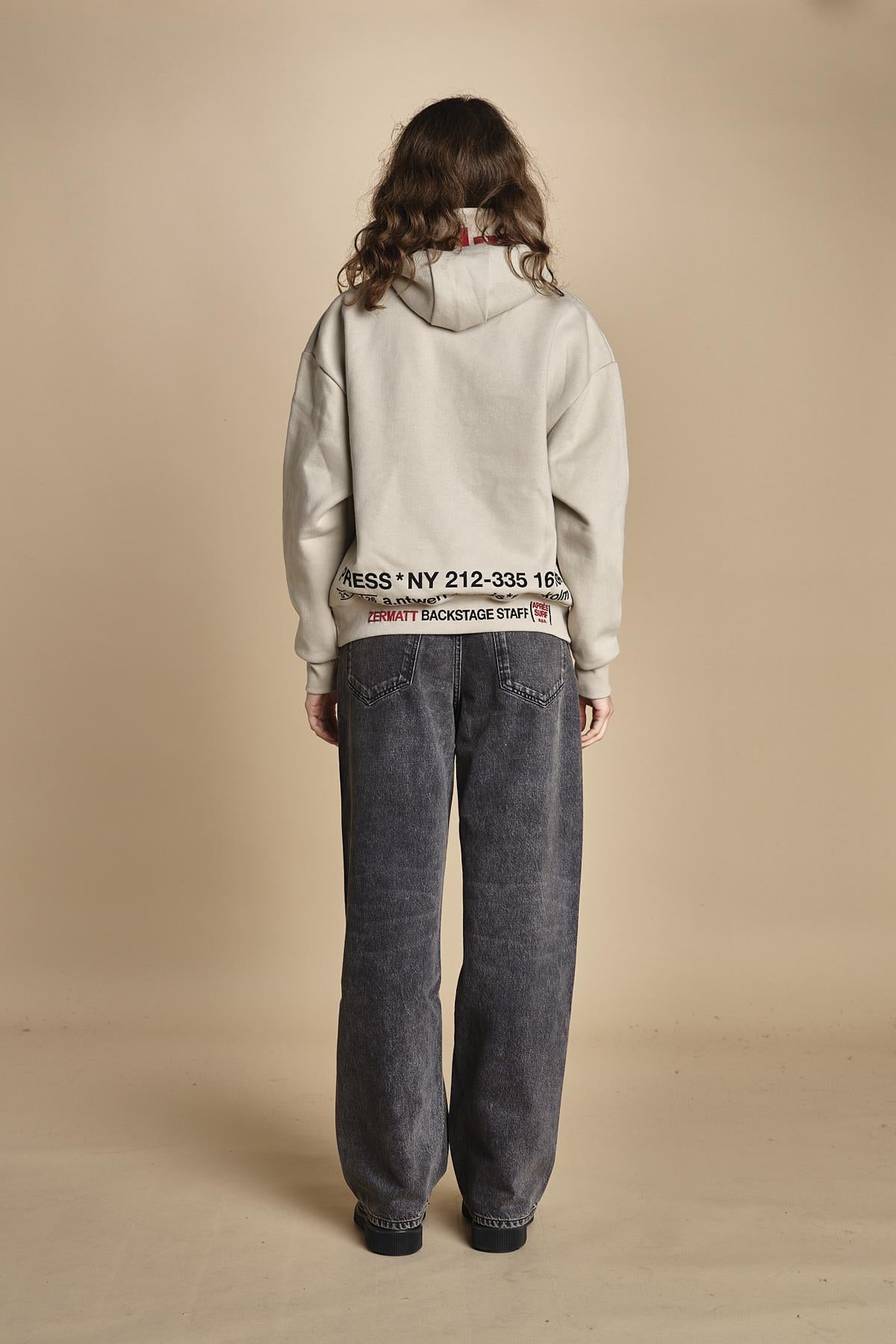 felpa con cappuccio ICE ICE NATURAL ZERMATT apres surf 