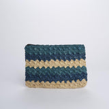 PERLA pochette a righe PERLA AZZURRO camalya 