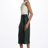Gonna pareo con rouches MOD.2258 VERDE aspesi 