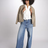 camicia con rouge POEMA SH005 ECRU laurence bras 
