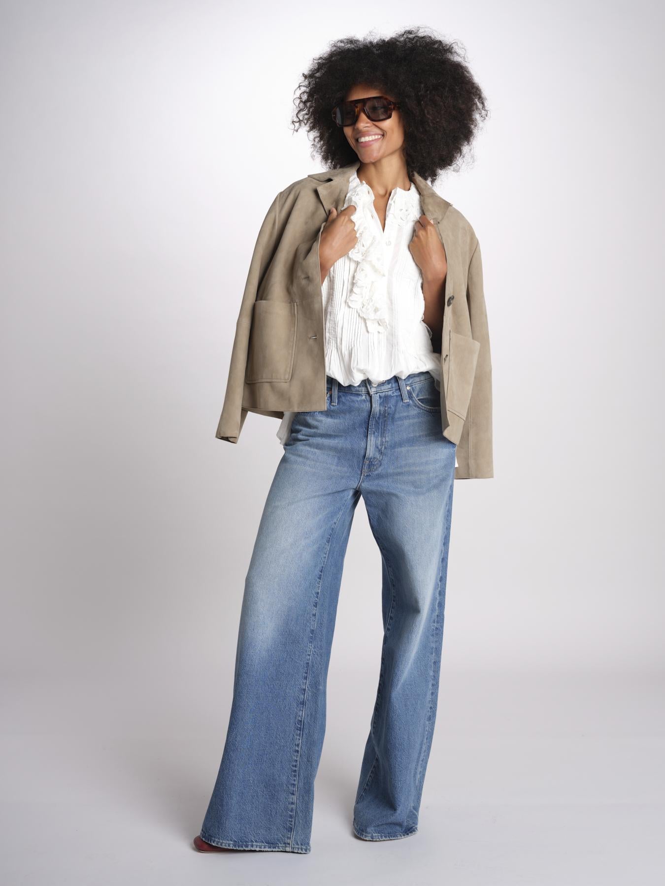 camicia con rouge POEMA SH005 ECRU laurence bras 
