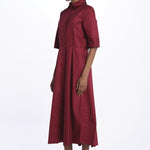 BALDO chemisier manica lunga cotone BALDO BORDEAUX crida 