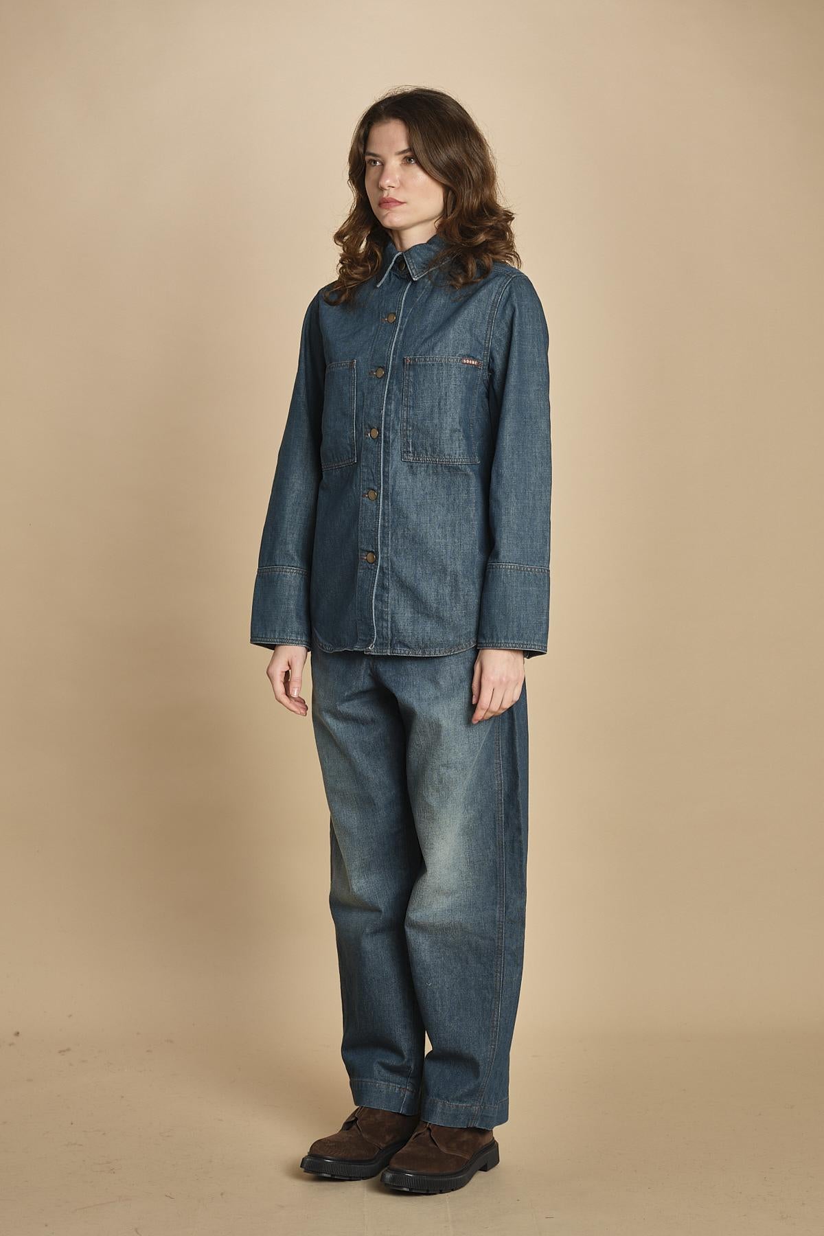 camicia in denim. CHE0192 BLE3525W soeur 