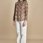 CINEMA camicia con stampa tigre BECH623 NATURAL hartford 