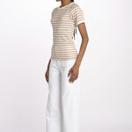 T-shirt costine righine MAGIC DOMES ECRU howlin' 