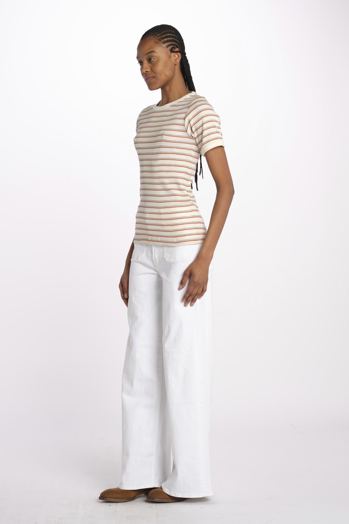 T-shirt costine righine MAGIC DOMES ECRU howlin' 